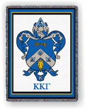 Kappa Kappa Gamma – Afghan - Throw Blanket, KKG-5453-T; KKG-8858-T; KKG-5351-A