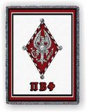 Pi Beta Phi – Afghan - Throw Blanket, PBF-8860-T; PBF-5478-T