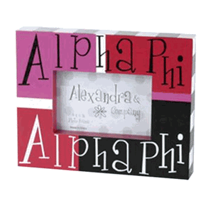 Alpha Phi - Block Picture Frame by Alexandra and Company