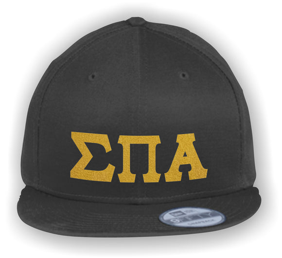 Sigma Pi Alpha – Baseball Cap, Embroidered, Snapback Cap - ELLA-NE400-BBCAP-BLK