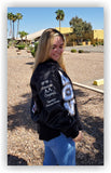 Lambda Theta Nu-Baseball Jacket with Letters and Crest-LQN-AWS161;AWS164-BBJCKT