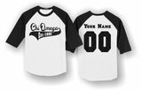 Chi Omega - T200 Sport-Tek® Colorblock Raglan Baseball Jersey