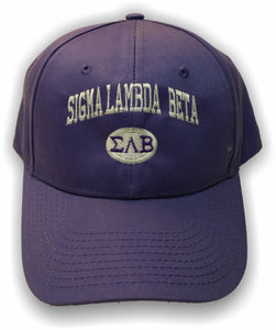 Sigma Lambda Beta – Baseball Cap, Embroidered, FLEXFIT 210® PREMIUM FITTED CAP