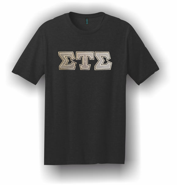 Sigma Tau Sigma – T-Shirt, Embroidered (Double Stitched)  – 5180 Hanes® Beefy-T® - 100% Cotton T-Shirt
