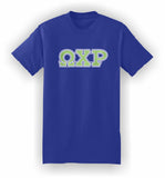 Omega Chi Rho – T-Shirt, Embroidered (Single Stitched)  – 5180 Hanes® Beefy-T® - 100% Cotton T-Shirt