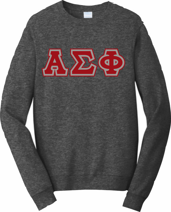 Alpha Sigma Phi – Crewneck Sweatshirt, Embroidered – 4662M JERZEES® SUPER SWEATS®