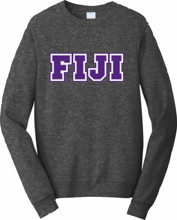 Phi Gamma Delta, FIJI – Crewneck Sweatshirt, Embroidered – 4662M JERZEES® SUPER SWEATS®