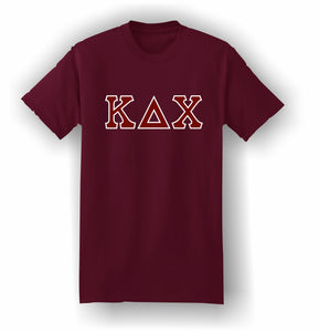 Kappa Delta Chi – T-Shirt, Embroidered (Single Stitched)  – 5180 Hanes® Beefy-T® - 100% Cotton T-Shirt
