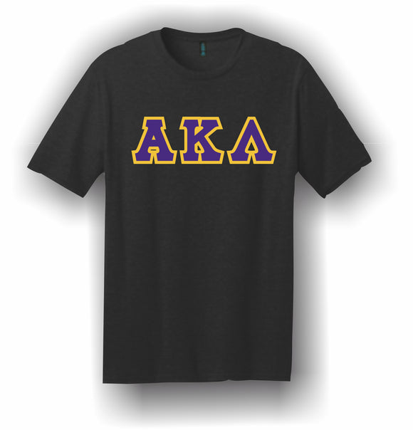 Alpha Kappa Lambda – T-Shirt, Embroidered (Single Stitched)  – 5180 Hanes® Beefy-T® - 100% Cotton T-Shirt