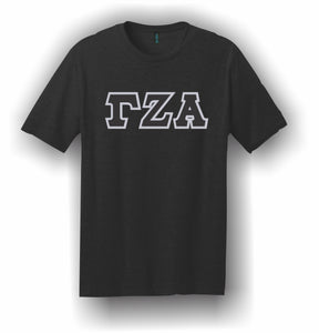 Gamma Zeta Alpha – T-Shirt, Embroidered (Single Stitched)  – 5180 Hanes® Beefy-T® - 100% Cotton T-Shirt