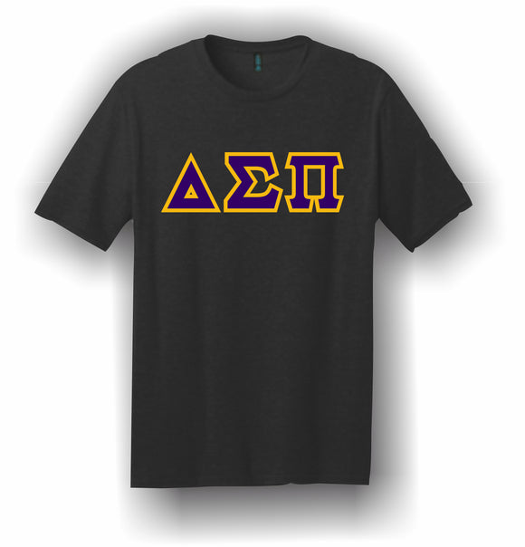 Delta Sigma Pi – T-Shirt, Embroidered (Single Stitched)  – 5180 Hanes® Beefy-T® - 100% Cotton T-Shirt