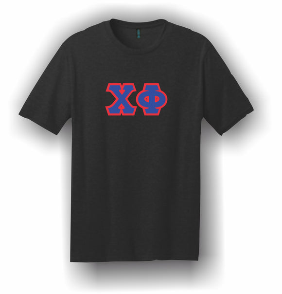 Chi Phi – T-Shirt, Embroidered (Single Stitched)  – 5180 Hanes® Beefy-T® - 100% Cotton T-Shirt