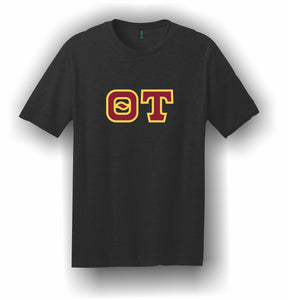Theta Tau – T-Shirt, Embroidered (Single Stitched) – 5180 Hanes® Beefy-T® - 100% Cotton T-Shirt