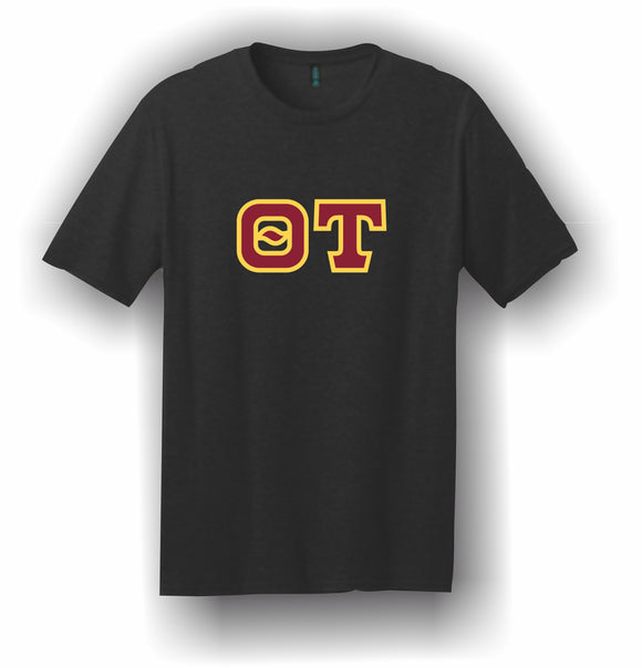Theta Tau – T-Shirt, Embroidered (Single Stitched) – 5180 Hanes® Beefy-T® - 100% Cotton T-Shirt
