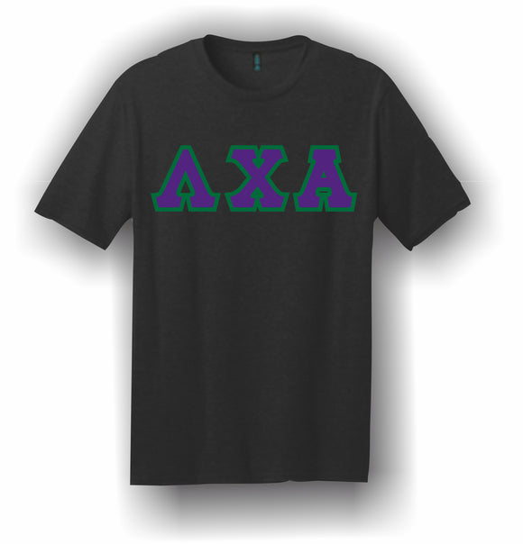 Lambda Chi Alpha – T-Shirt, Embroidered (Single Stitched)  – 5180 Hanes® Beefy-T® - 100% Cotton T-Shirt