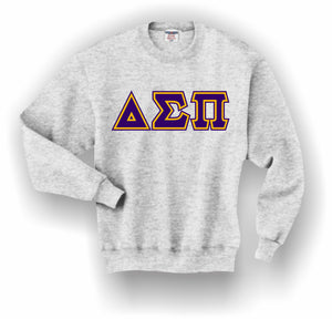 Delta Sigma Pi – Crewneck Sweatshirt, Embroidered (Double Stitched) – 4662M JERZEES® SUPER SWEATS®