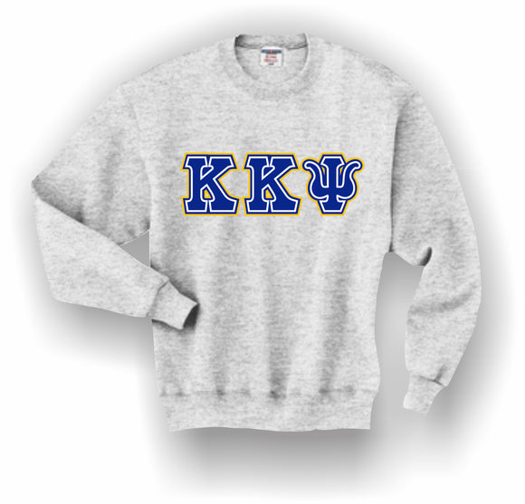 Kappa Kappa Psi – Crewneck Sweatshirt, Embroidered (Double Stitched) – 4662M JERZEES® SUPER SWEATS®