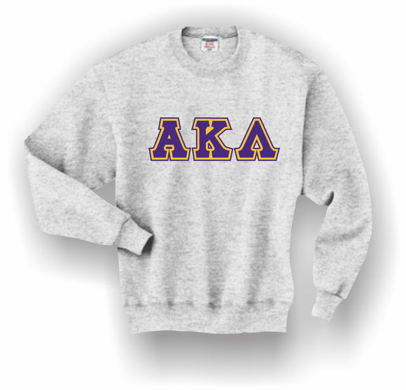 Alpha Kappa Lambda–Crewneck Sweatshirt, Embroidered (Double Stitched)–4662M JERZEES® SUPER SWEATS®
