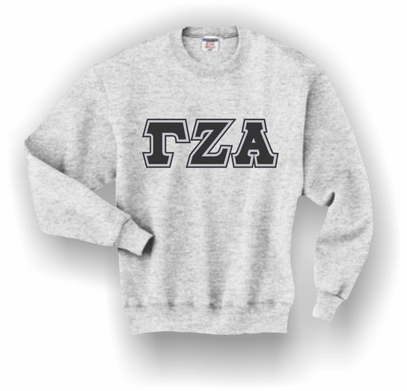 Gamma Zeta Alpha – Crewneck Sweatshirt, Embroidered (Double Stitched) – 4662M JERZEES® SUPER SWEATS®