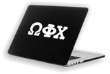 Omega Phi Chi–Decal for Car, Laptop or Anywhere; Vinyl Decal in 2 Inch or 3 Inch sizes-WFC-DCL