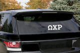 Omega Chi Rho – Decal for Car, Laptop or Anywhere; Vinyl Decal in 2 Inch or 3 Inch sizes