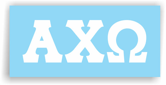 Alpha Chi Omega – Decal for Car, Laptop or Anywhere; Vinyl Decal in 2 Inch or 3 Inch sizes