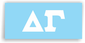 Delta Gamma – White Vinyl Decals for Car, Computer or anywhere