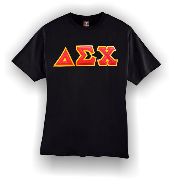 Delta Sigma Chi T-Shirt with Traditional Colors – Greek Apparel