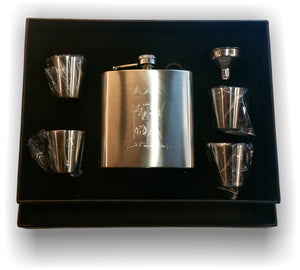 Delta Sigma Chi - Stainless Steele Flask Set