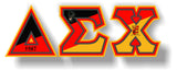 Delta Sigma Chi - Flag Letters on Hoodie