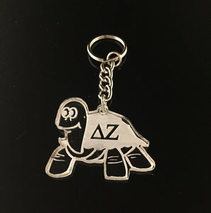 Delta Zeta - Etched Acrylic Turtle Keychain - 1029-AFF016-050323