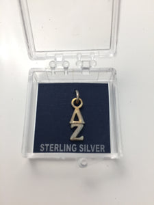 Delta Zeta - Sterling Silver Lavalier Charm