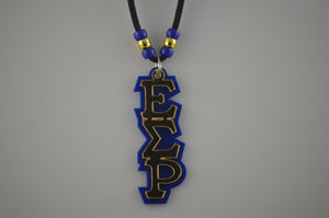 Epsilon Sigma Rho - Traditional Mirror Gold on Royal Blue Acrylic Tiki