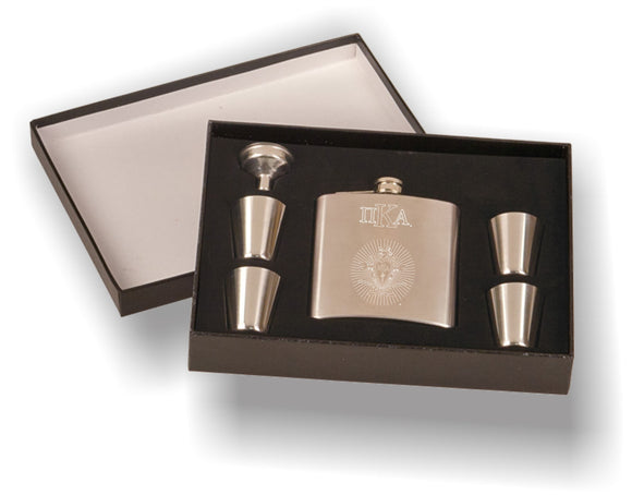 Pi Kappa Alpha – Flask Set, (Engraved)-FSK651SETA, FSK652SETA - 1042-D33EFD-050323