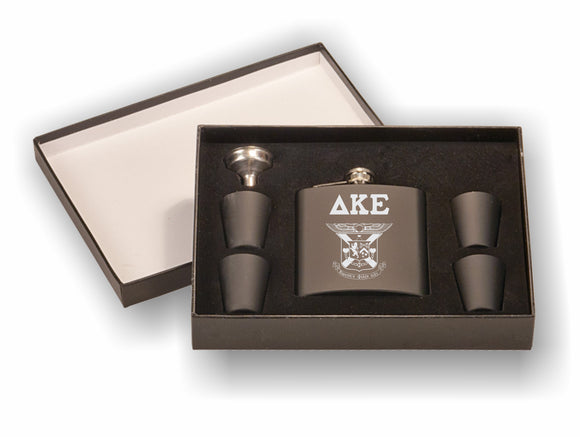 Delta Kappa Epsilon – Flask Set, (Engraved)-FSK651SETA, FSK652SETA - 1081-B046F2-020624