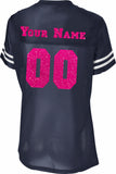 Theta Nu Phi-Football Jersey, Sport-Tek® Ladies PosiCharge®-QNF-LST307-FBJ-PNKGLTR-NVY