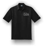 Gamma Zeta Alpha - Nike Dri-FIT Pebble Texture Polo. 373749 With Letters