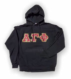 Alpha Epsilon Phi - Hooded Sweatshirt, Embroidered (Double Stitched) - 4997M JERZEES® SUPER SWEATS®