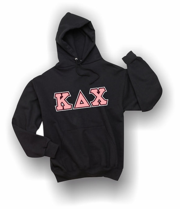 Kappa Delta Chi-Hooded Sweatshirt, Embroidered (Double Stitched), JERZEES® SUPER SWEATS®-KDC-4997-HDSW - 15663-36B8D7-080423
