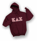 Kappa Delta Chi-Hooded Sweatshirt, Embroidered (Double Stitched), JERZEES® SUPER SWEATS®-KDC-4997-HDSW - 15663-36B8D7-080423