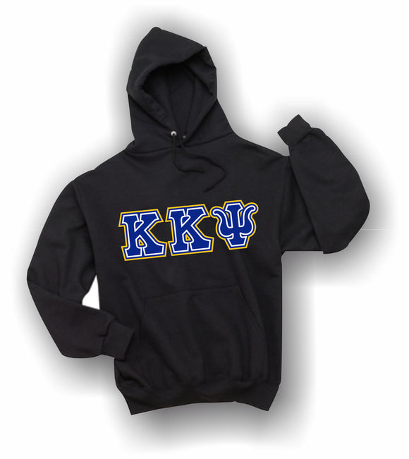 Kappa Kappa Psi - Hooded Sweatshirt, Embroidered (Double Stitched) - 4997M JERZEES® SUPER SWEATS®