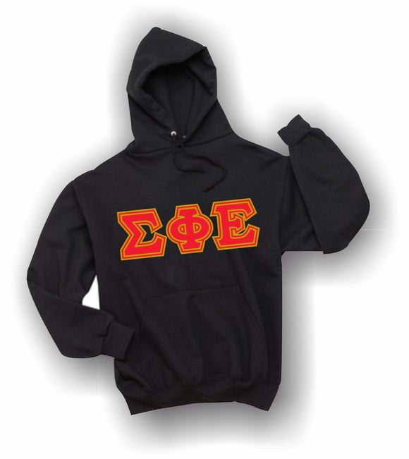 Sigma Phi Epsilon - Hooded Sweatshirt, Embroidered (Double Stitched) - 4997M JERZEES® SUPER SWEATS®