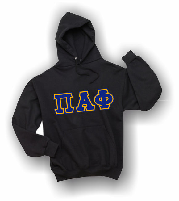 Pi Alpha Phi - Hooded Sweatshirt, Embroidered (Double Stitched) - 4997M JERZEES® SUPER SWEATS®