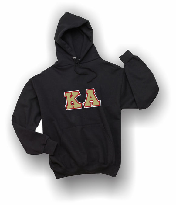 Kappa Alpha - Hooded Sweatshirt, Embroidered (Double Stitched)  - 4997M JERZEES® SUPER SWEATS®