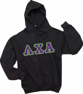 Lambda Chi Alpha - Hooded Sweatshirt, Embroidered (Double Stitched)  - 4997M JERZEES® SUPER SWEATS®