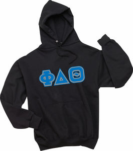 Phi Delta Theta - Hooded Sweatshirt, Embroidered (Double Stitched)  - 4997M JERZEES® SUPER SWEATS®