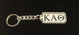 Kappa Alpha Theta Rectangular Acrylic Keychain with Letters, Clear Sorority Key Ring, Greek Life Fob - 1061-8734BE-110323