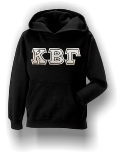 Kappa Beta Gamma - Heavy Weight Hoodie with Double Stitched Letters