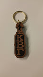 Kappa Beta Gamma-Paddle Keychain, Laser Engraved; Maple & Walnut-01-KEY-PDL