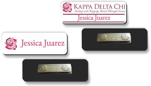 Kappa Delta Chi-Name Badge for Events and Meetings-KDC-BDG